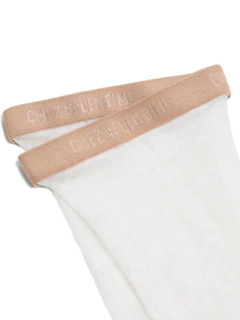 Valentino Garavani floral tights - White - zdjęcie produktu nr 2