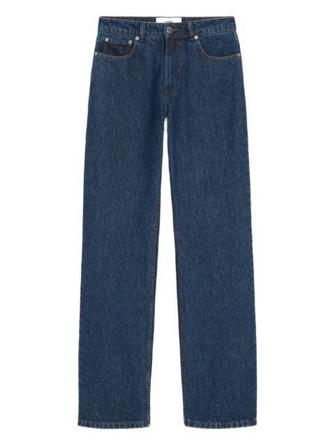 AMI Paris cotton wide-leg jeans - Blue - zdjęcie produktu nr 1