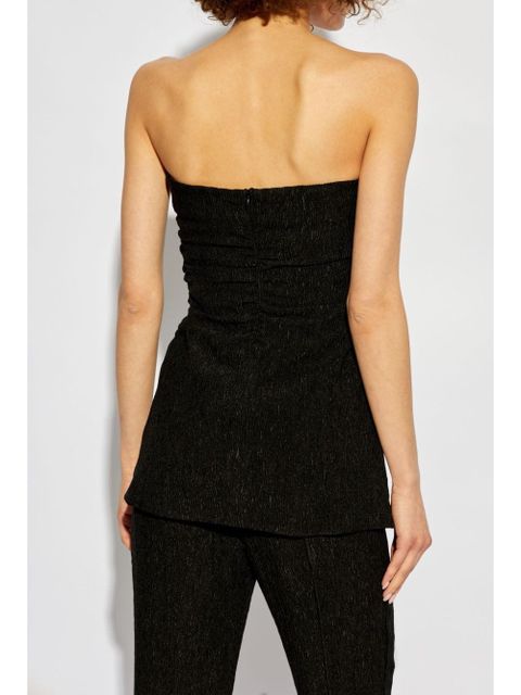 GANNI knot-detailing strapless top - Black - zdjęcie produktu nr 2
