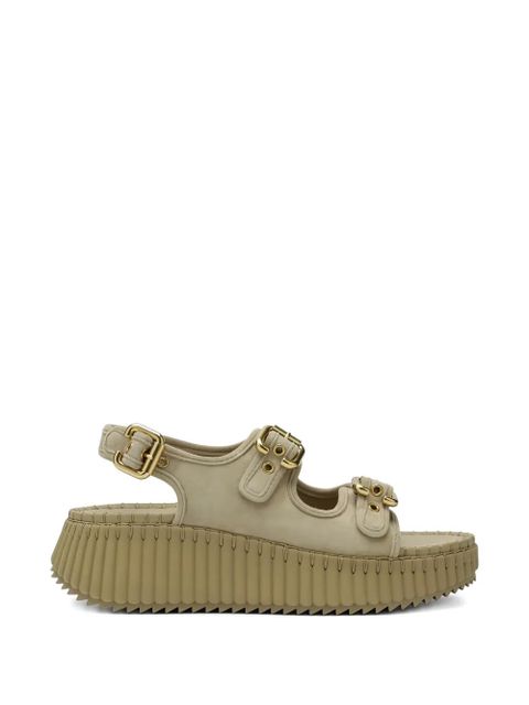 Chloé buckle-strap sandals - Green - zdjęcie produktu nr 1