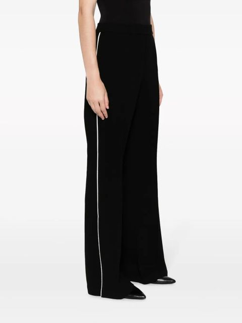 Tory Burch striped flared trousers - Black