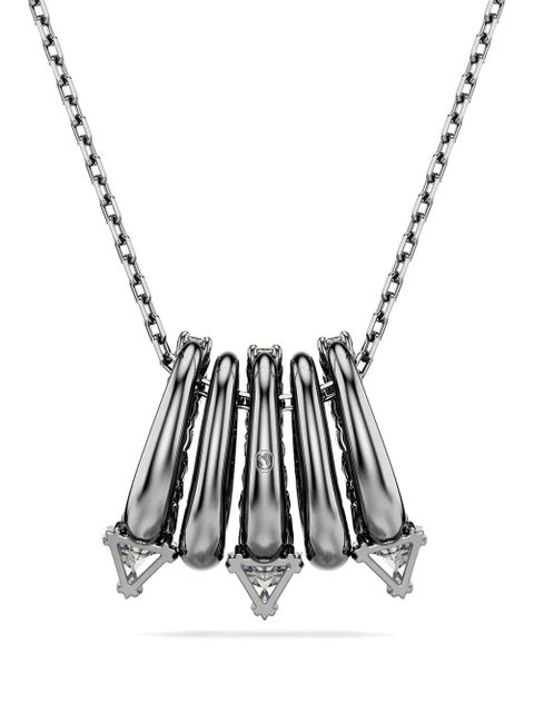 Swarovski Sublima triangle crystal pendant necklace - Silver