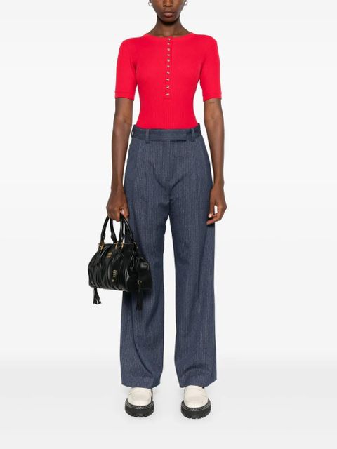 Maje ribbed-knit cardigan - Red