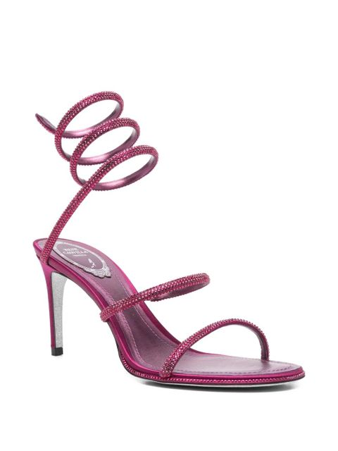René Caovilla 105mm Cleo sandals - Purple