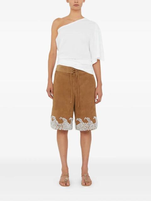 Christopher Esber one-shoulder draped T-shirt - White - zdjęcie produktu nr 2