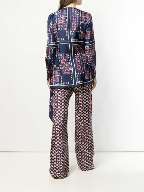 Valentino Garavani Mini Bandana and Puzzle shirt - Blue