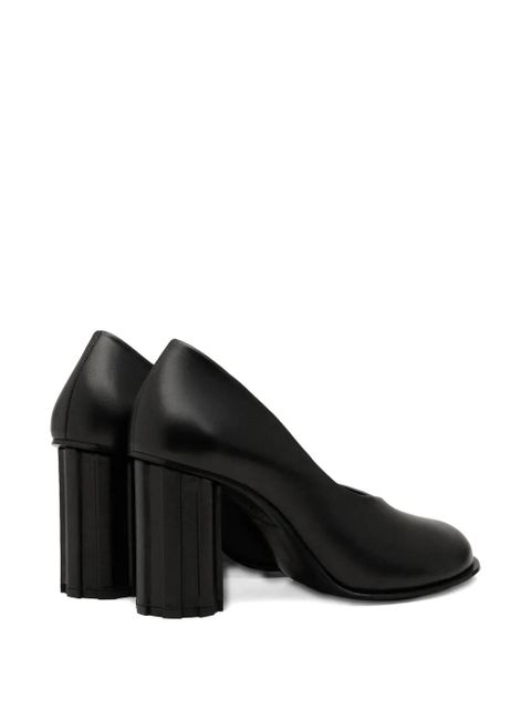 AMI Paris 60mm Piano anatomical-toe leather pumps - Black - zdjęcie produktu nr 2