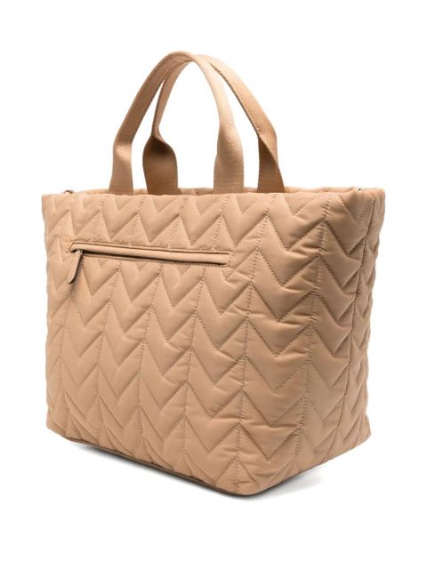 Lauren Ralph Lauren small logo-plaque tote bag - Neutrals