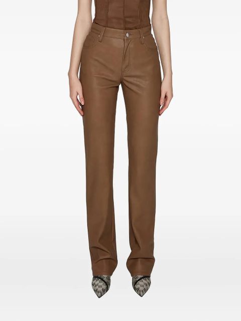 MISBHV logo-button trousers - Brown - zdjęcie produktu nr 1