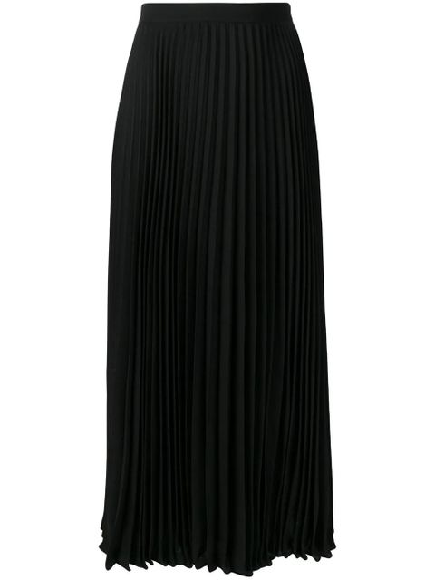 Valentino Garavani pleated midi skirt - Black - zdjęcie produktu nr 1