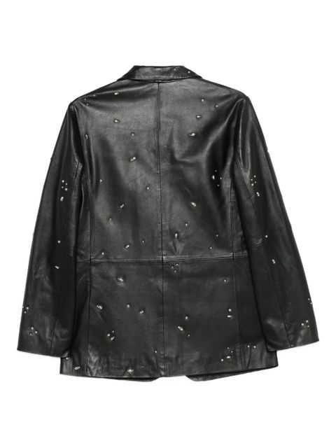 Alysi embellished leather jacket - Black - zdjęcie produktu nr 2
