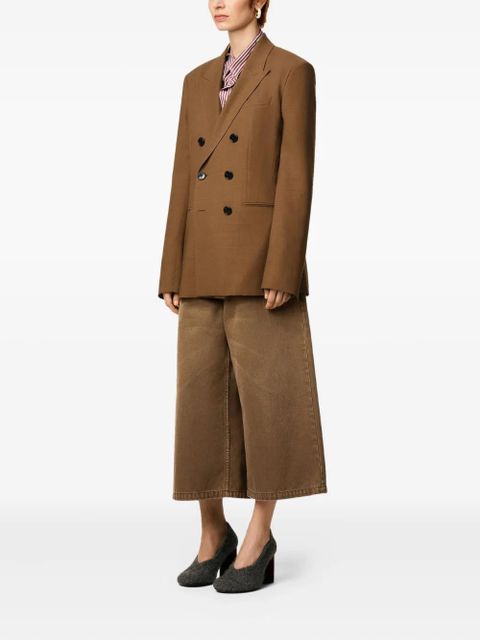 AMI Paris double-breasted wool jacket - Brown