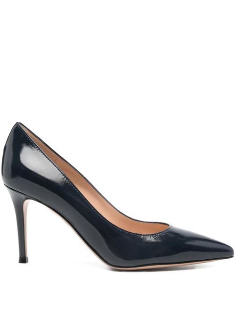 Gianvito Rossi calf leather pumps 85mm - Blue - zdjęcie produktu nr 1