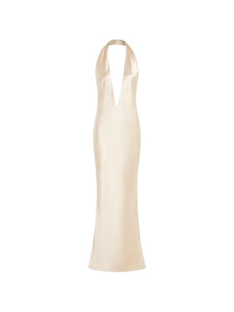 16Arlington Maren plunging neck dress - Neutrals - zdjęcie produktu nr 1