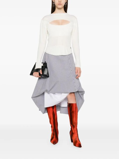 Vivienne Westwood cut-out knitted top - Neutrals