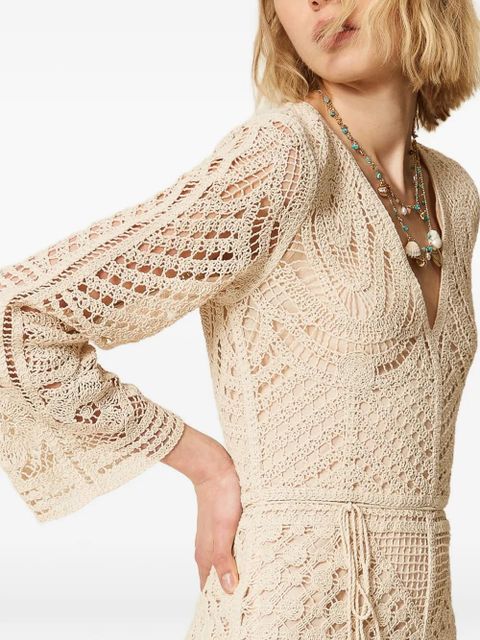 TWINSET crochet-knit playsuit - White - zdjęcie produktu nr 2