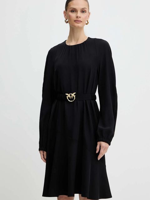 Pinko sukienka kolor czarny mini rozkloszowana 105727 A2U2 - zdjęcie produktu nr 1