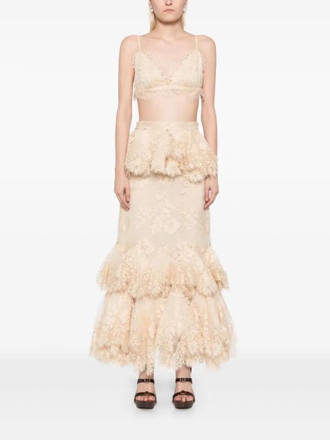 ZIMMERMANN eden lace handkerchief skirt - Neutrals - zdjęcie produktu nr 2