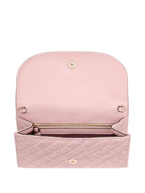 Jimmy Choo curve quilted logo wallet - Pink