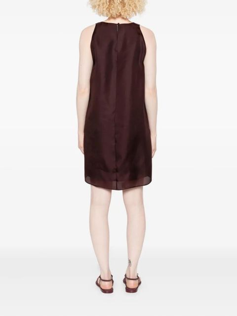 KHAITE Clay sleeveless silk dress - Red