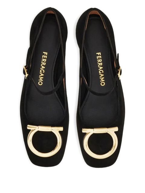 Ferragamo Gancini leather pumps - Black