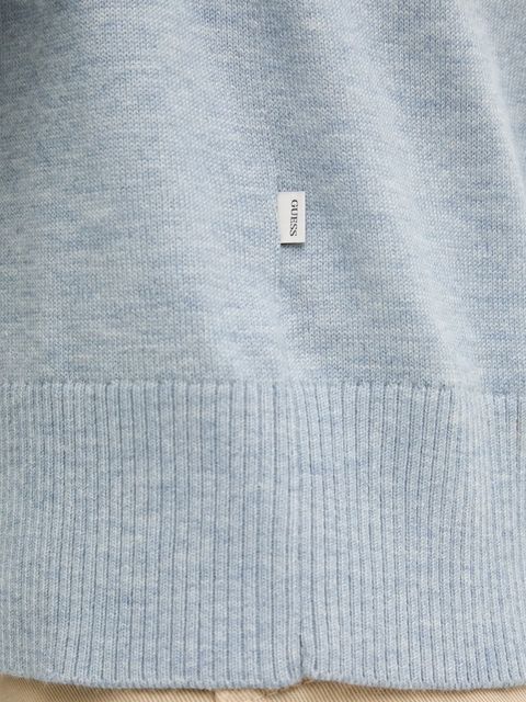 Guess Jeans sweter z domieszką wełny damski kolor niebieski W4BR83 Z3HO2