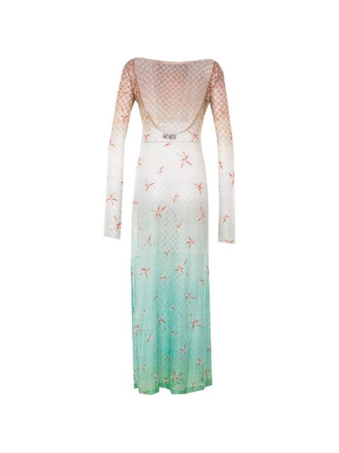Missoni embroidered mesh long-sleeved dress - White - zdjęcie produktu nr 2