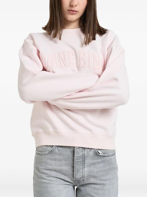 ANINE BING Spencer logo-appliqué sweatshirt - Pink - zdjęcie produktu nr 1
