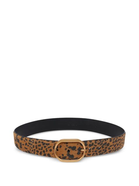 PINKO leopard-print buckle belt - Neutrals - zdjęcie produktu nr 1