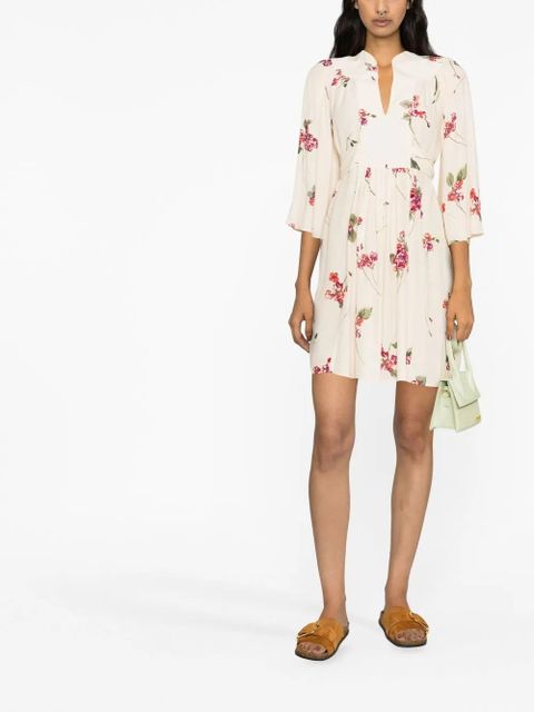 TWINSET floral-print belted minidress - Neutrals - zdjęcie produktu nr 2