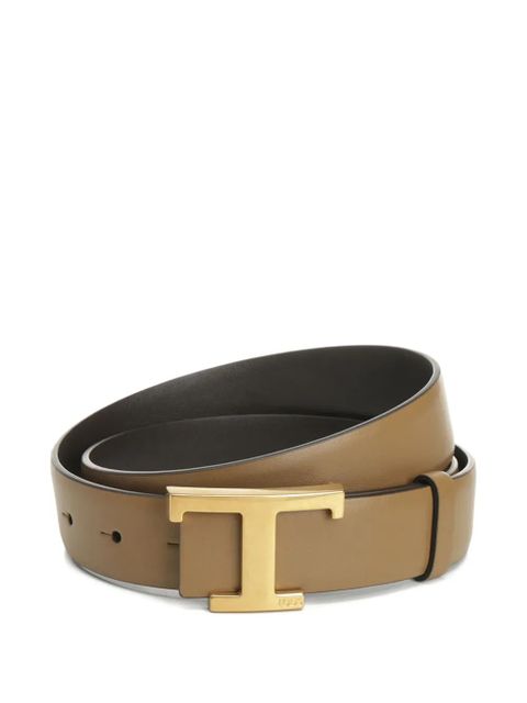 Tod's leather T-buckle belt - Neutrals - zdjęcie produktu nr 1