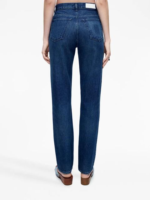 RE/DONE 70's high-waist straight-leg jeans - Blue