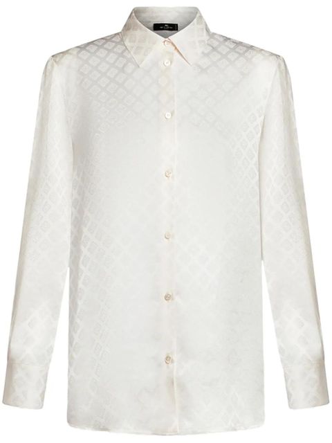 ETRO silk jacquard shirt - White - zdjęcie produktu nr 1