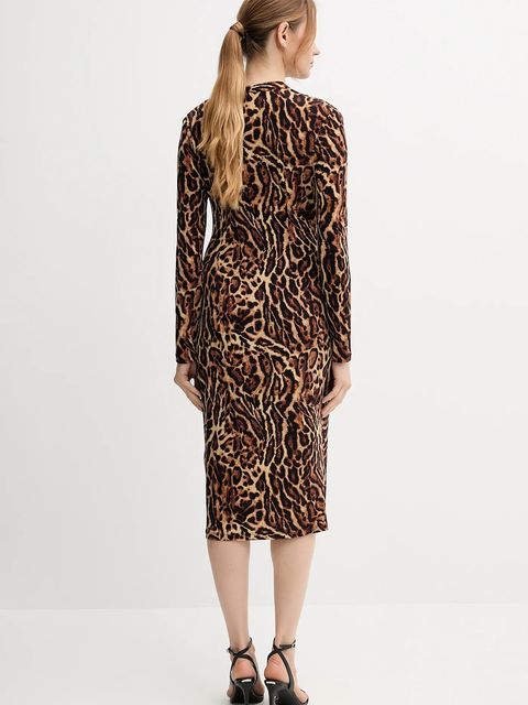 Joseph Ribkoff sukienka kolor brązowy midi rozkloszowana 253091 - zdjęcie produktu nr 2