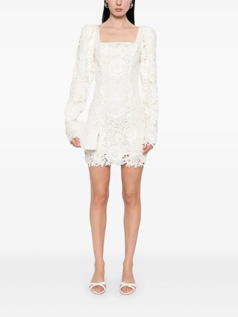 ROTATE BIRGER CHRISTENSEN 3D lace mini dress - Neutrals - zdjęcie produktu nr 2