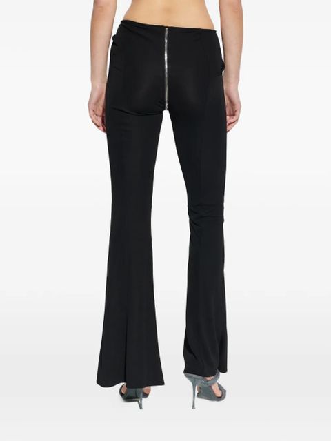 Alexander Wang zip-detail flared trousers - Black