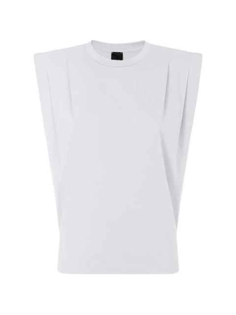 PINKO pleated-detail T-shirt - White - zdjęcie produktu nr 1