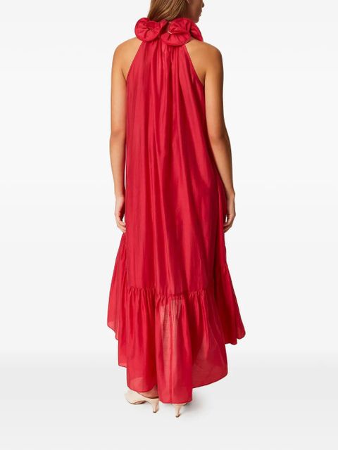 TWINSET ruffled midi dress - Red