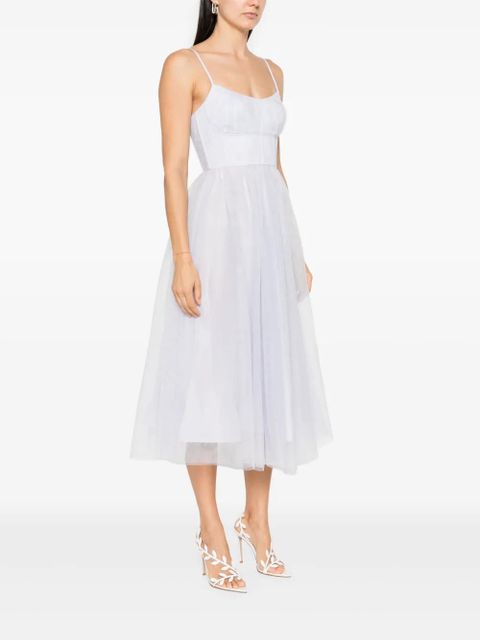 ZIMMERMANN tulle corset midi dress - Blue