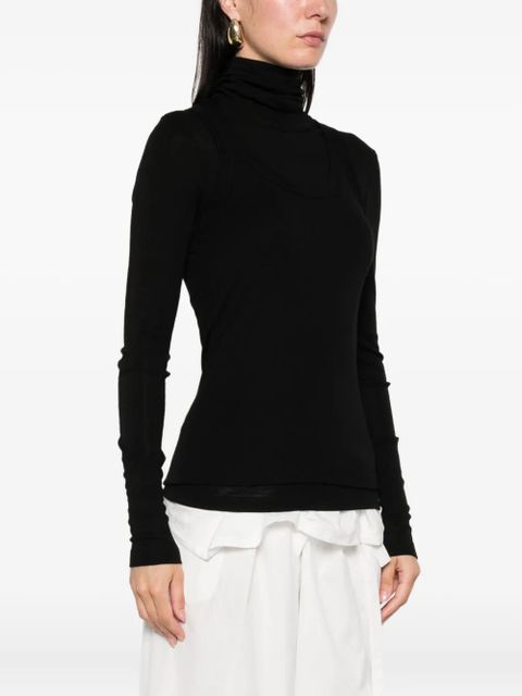 Róhe roll-neck sweater - Black