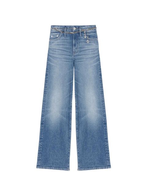 Maje chain-belt faded jeans - Blue - zdjęcie produktu nr 1