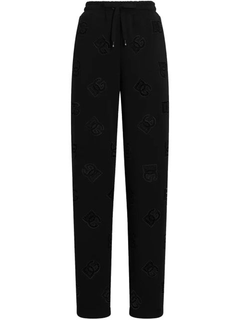 Dolce & Gabbana DNA logo-perforated track pants - Black - zdjęcie produktu nr 1