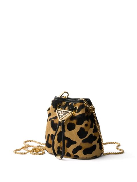 Prada animal-print mini bag - Brown