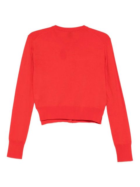 CALVIN KLEIN COLLECTION Lila merino-wool cardigan - Red - zdjęcie produktu nr 2