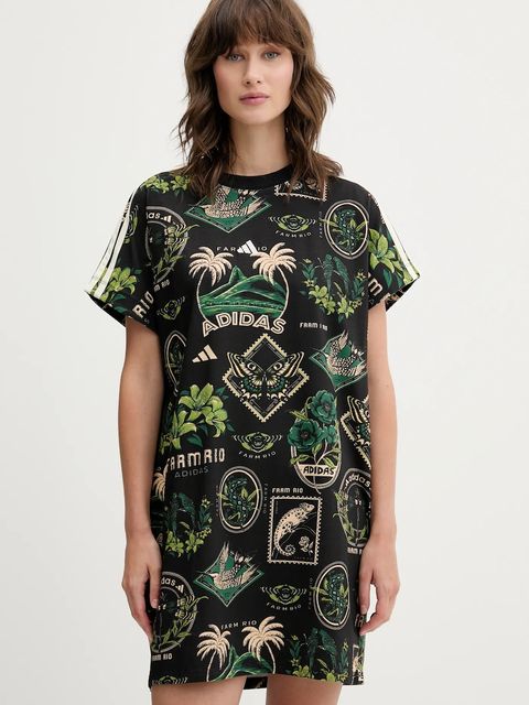 adidas sukienka x Farm Rio kolor czarny mini oversize JL7004 - zdjęcie produktu nr 1
