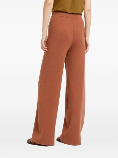 Yves Salomon knit wide-leg trousers - Brown