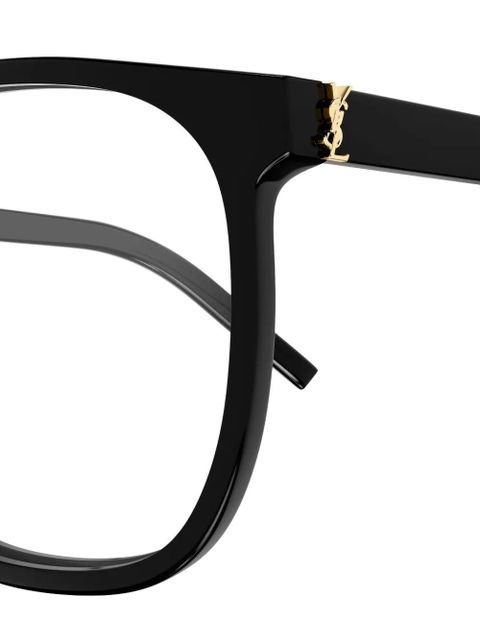 Saint Laurent Eyewear round-frame glasses - Black - zdjęcie produktu nr 2