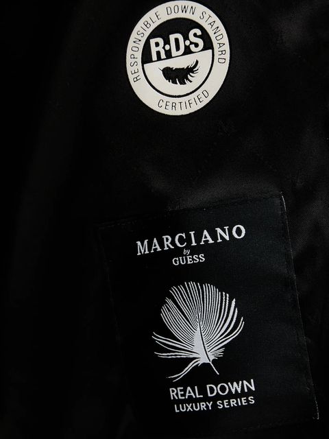 Marciano by Guess kurtka puchowa ELLY kolor czarny zimowa 5BGL39 7374A