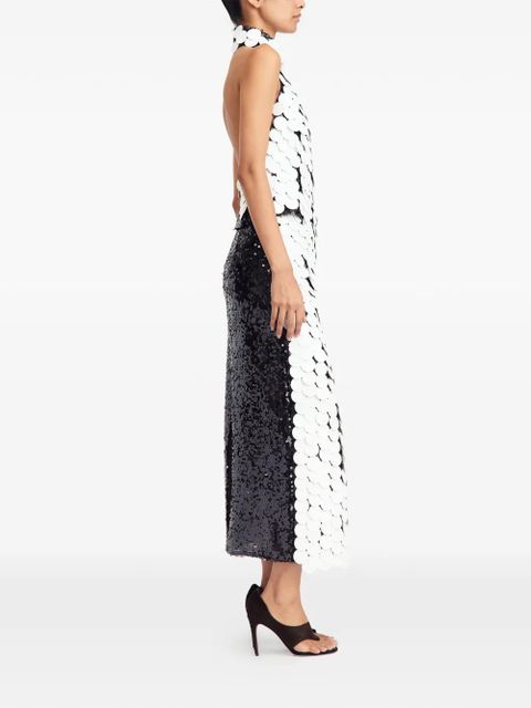 16Arlington Dia sequin midi skirt - White