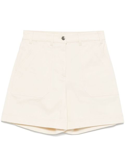 Moncler gabardine-weave shorts - White - zdjęcie produktu nr 1